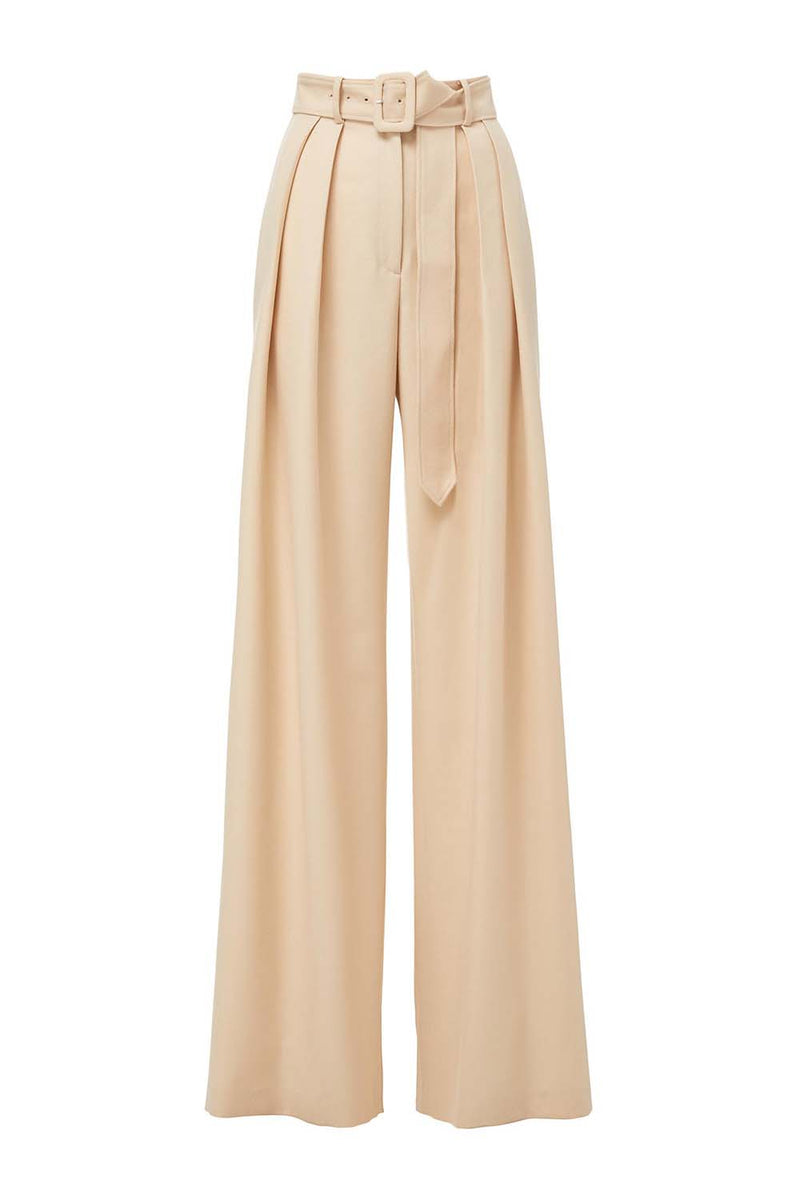 High Waisted Pleated Trousers