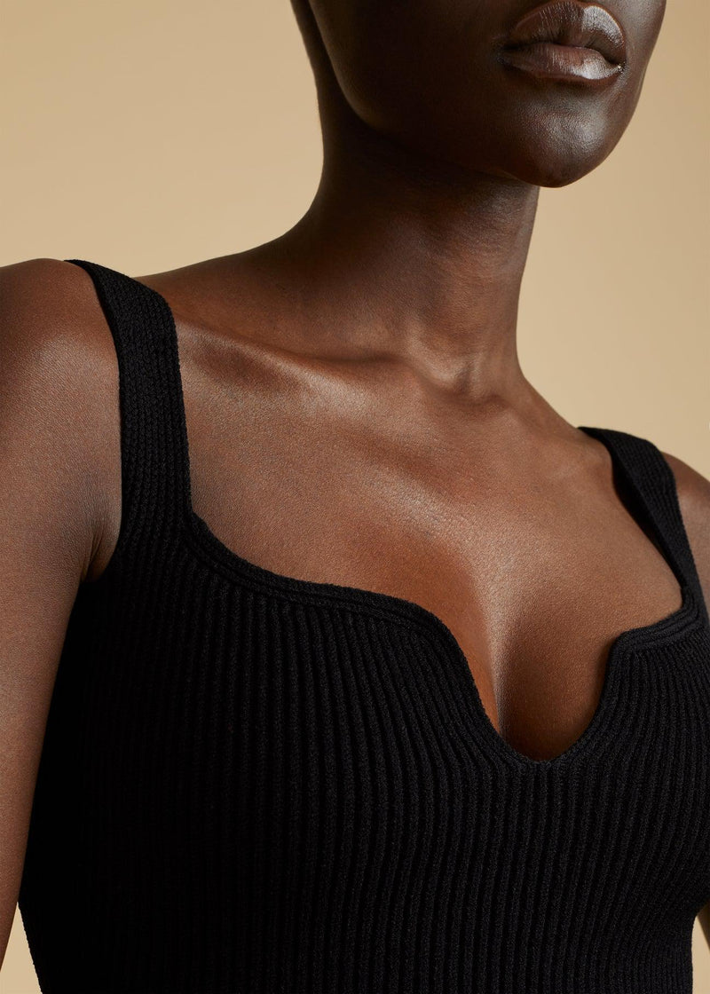Yves ribbed-knit bodysuit