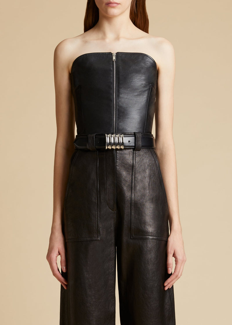 Ira Leather Bustier