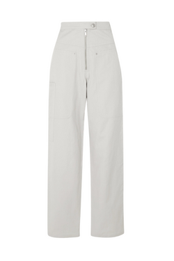 Phil Organic Cotton & Linen Blend Straight-Leg Pants