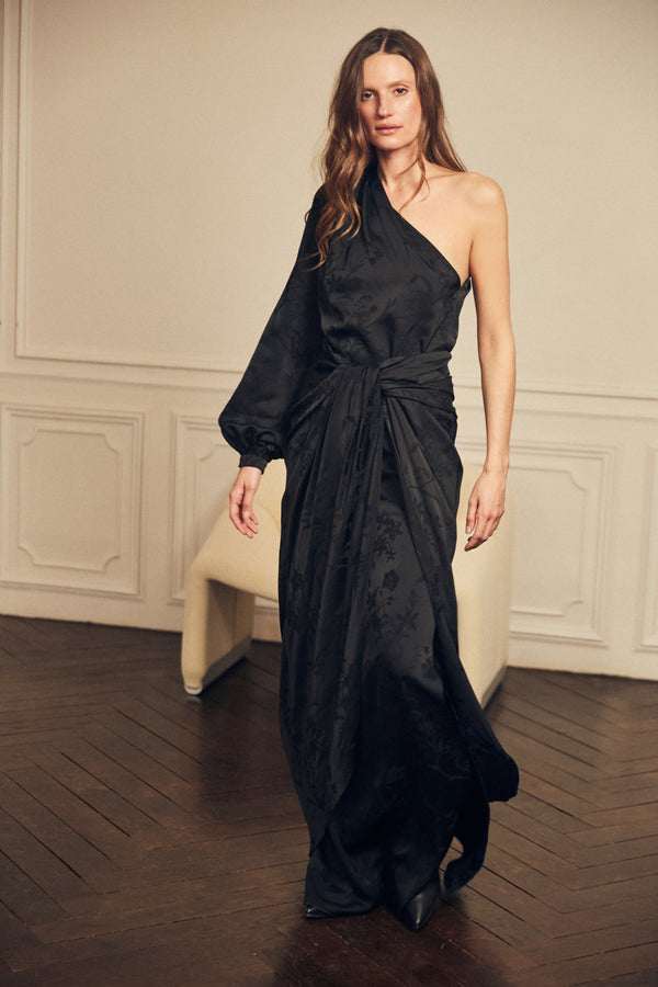 Paradise Found Jacquard Maxi Dress