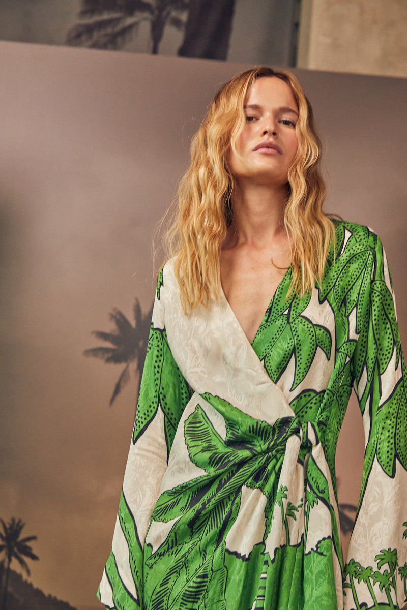 Gulf Of Guinea Wrap Dress