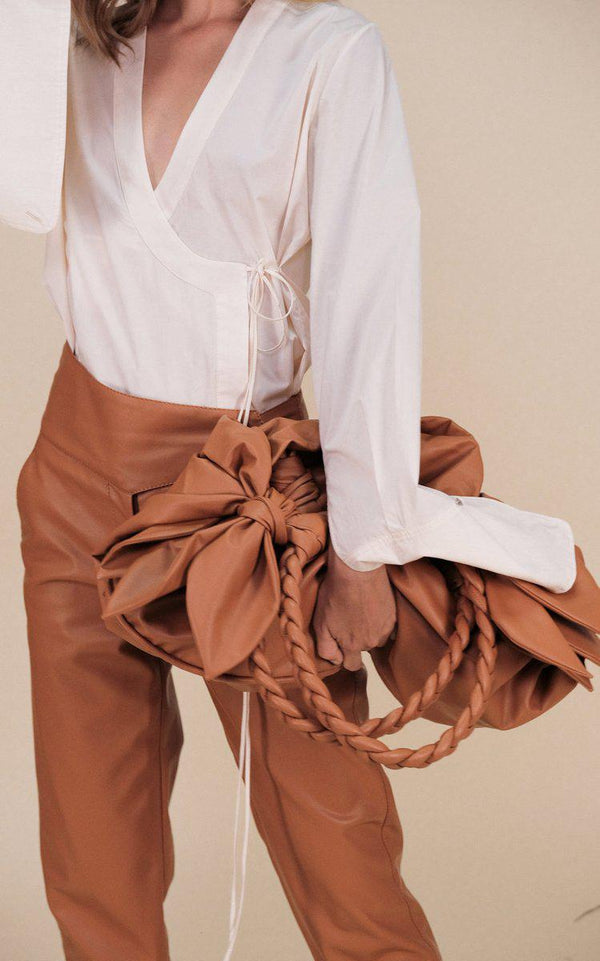 Modern Age Cotton Poplin Wrap Shirt