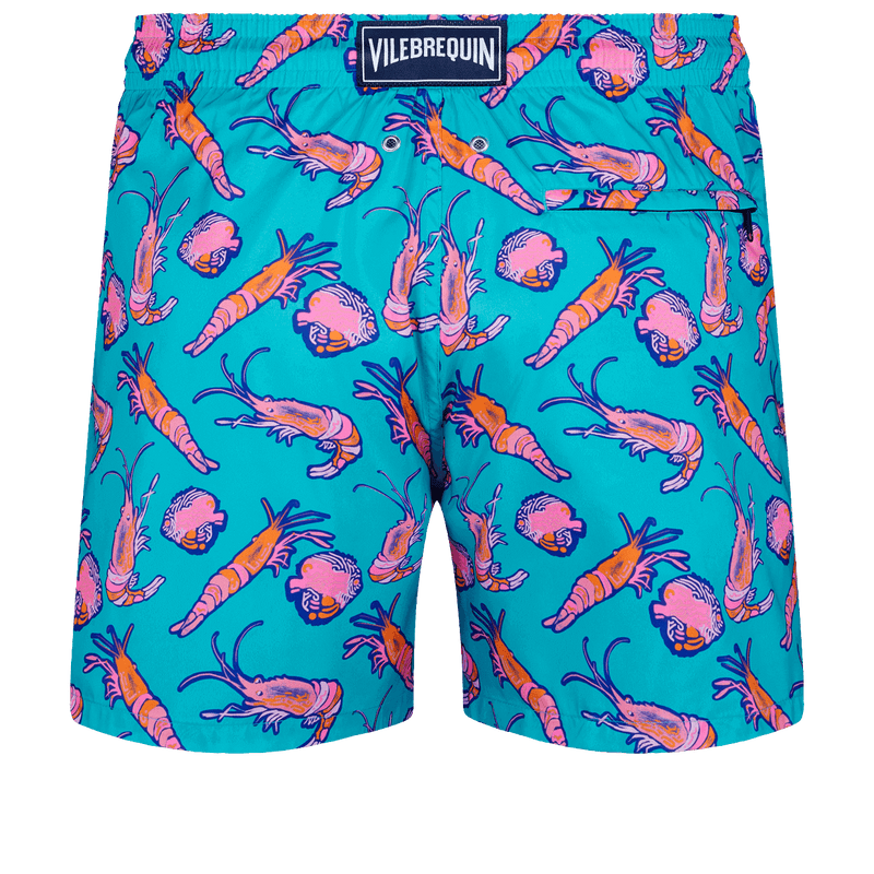 Mens Mahina Prawn And Fish Swim Shorts