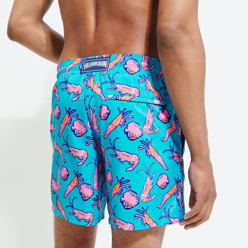 Mens Mahina Prawn And Fish Swim Shorts