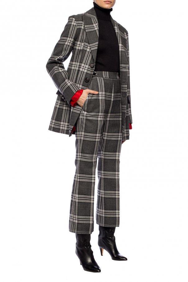 Creased Patterned Trouser