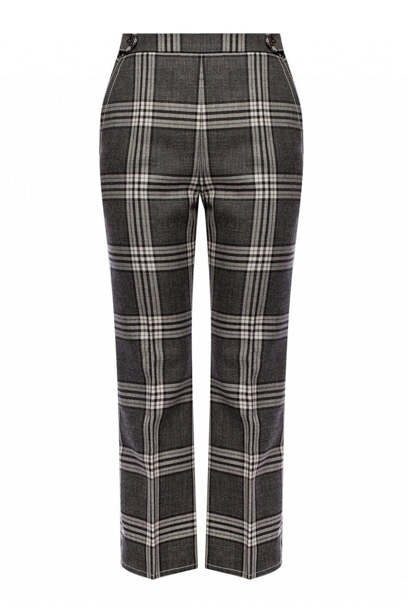 Creased Patterned Trouser