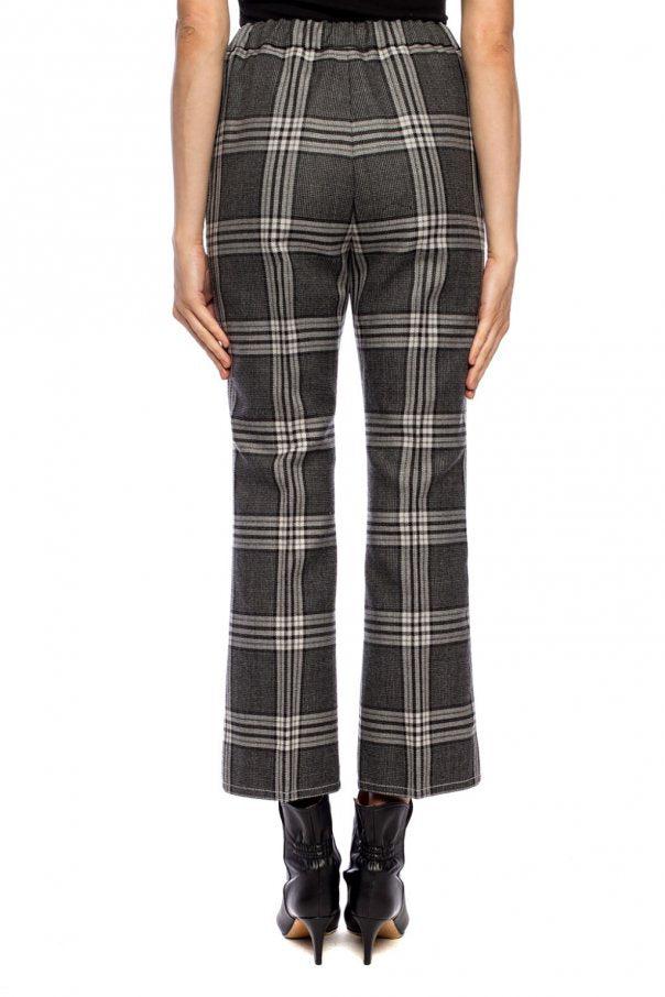 Creased Patterned Trouser
