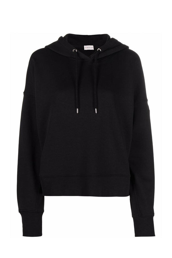 Metallic Logo Cotton Hoodie