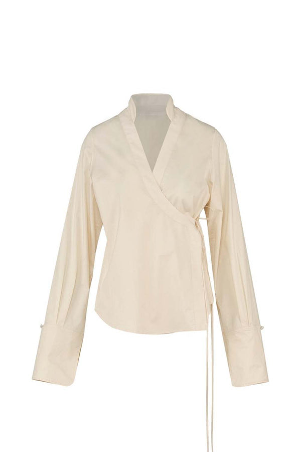 Modern Age Cotton Poplin Wrap Shirt