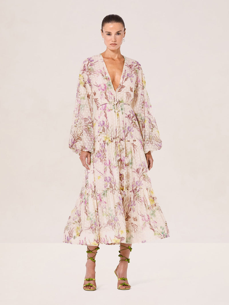 Nicole Floral Emroidered Maxi Dress