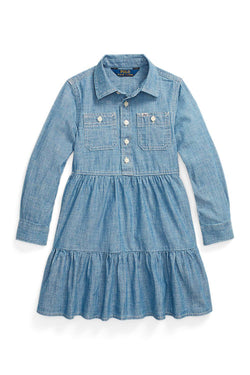 Long Sleeve Chambray Dress