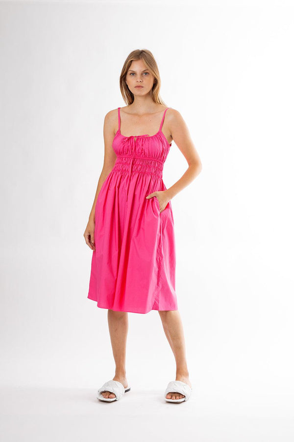 Positano Shirred Waist Dress