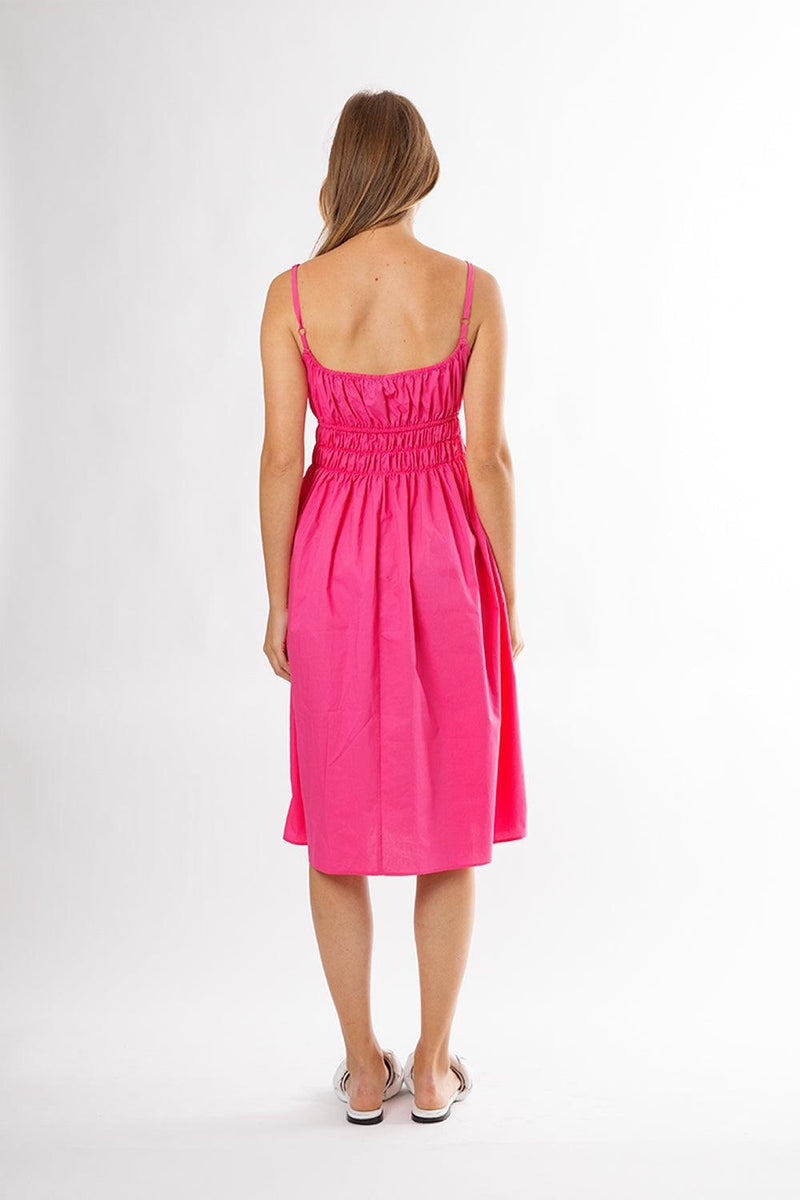 Positano Shirred Waist Dress