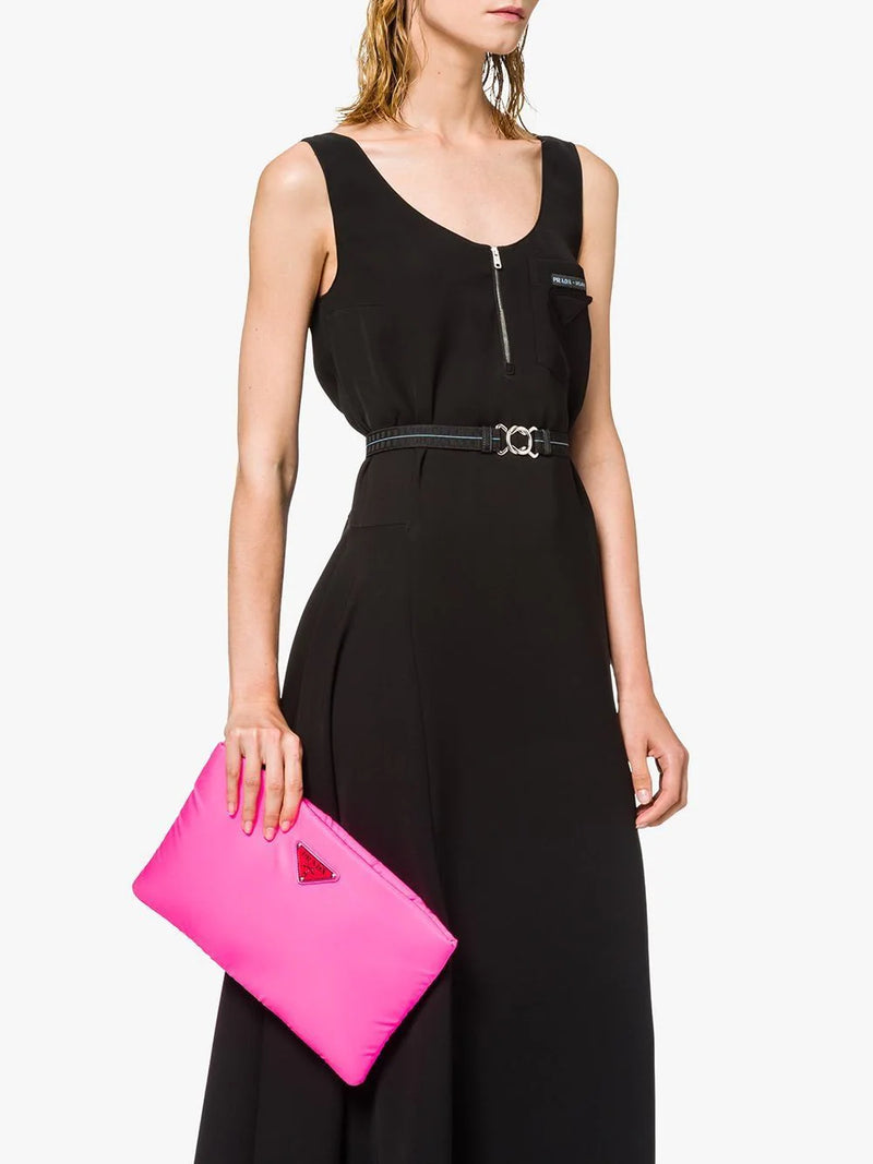 Prada padded clutch online