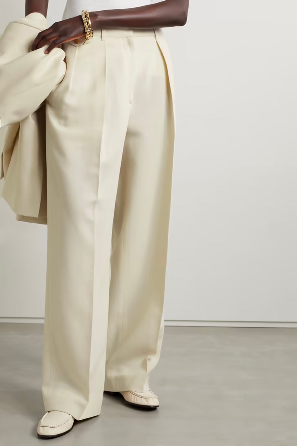 Virgin Wool and Silk Blend Marcelina Pant