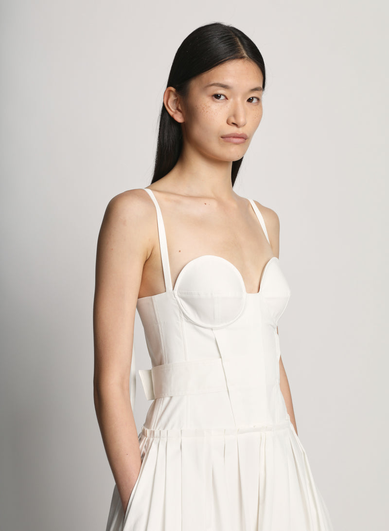 Poplin Bustier Dress