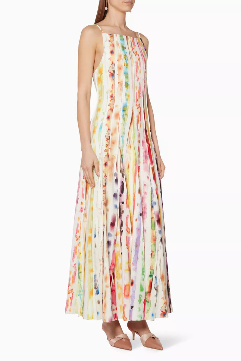 Million Pleats Maxi Dress