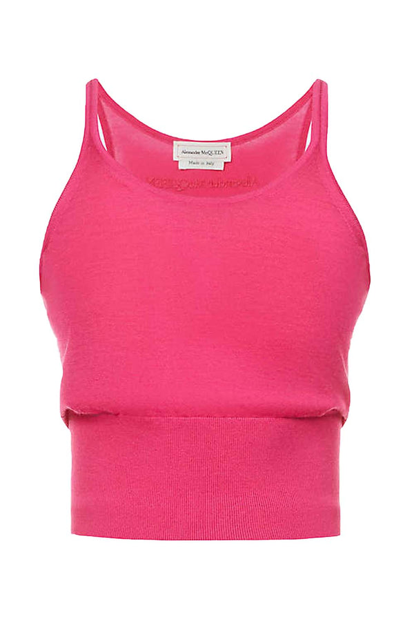 Scoop Neck Cashmere Tank Top