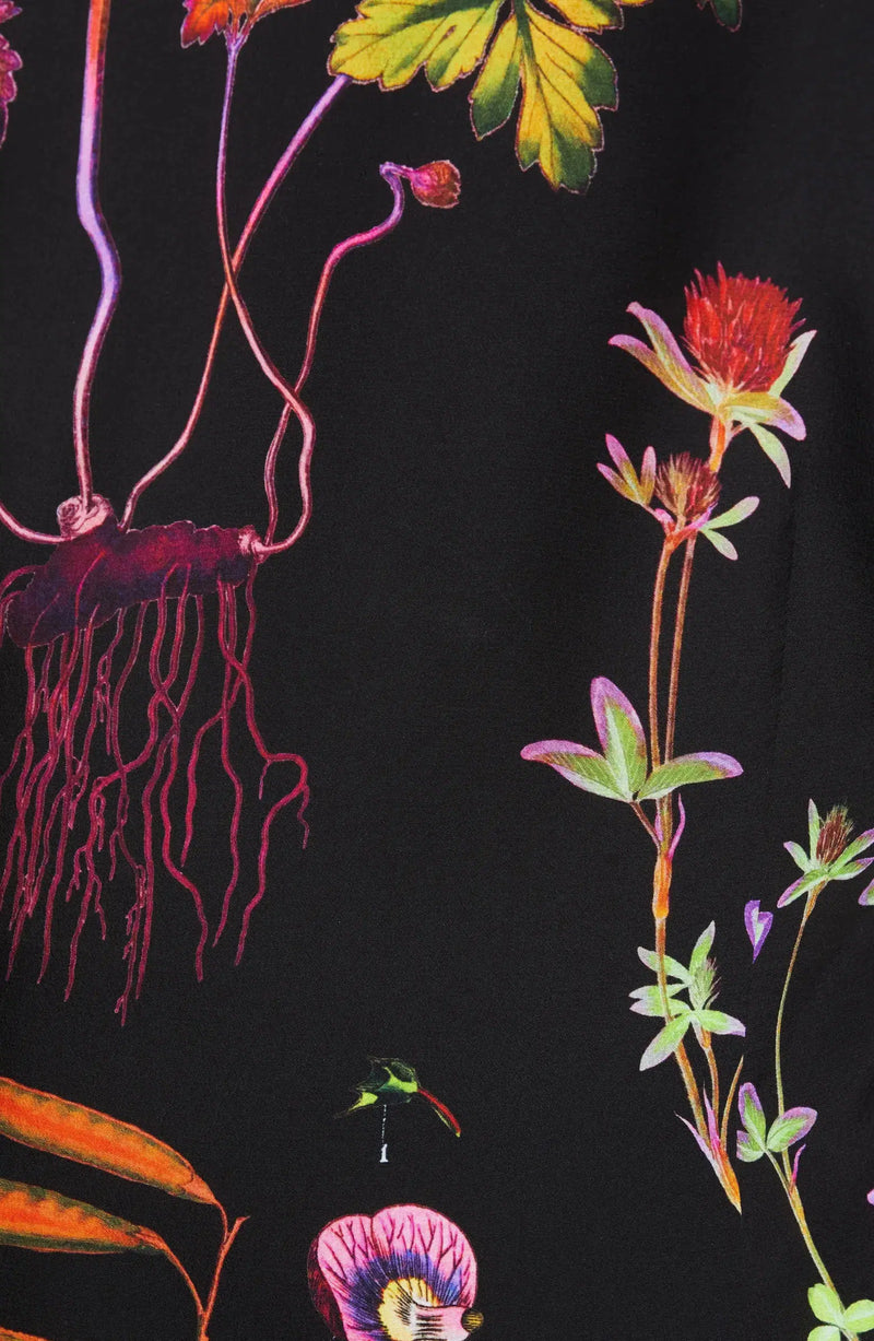 Floral Print Silk Blouse