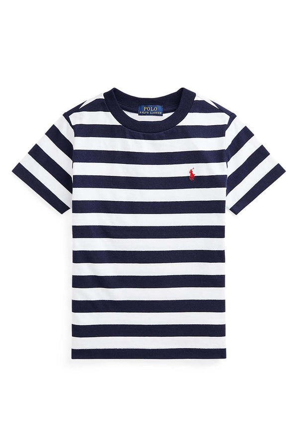 Striped Cotton Jersey Tee