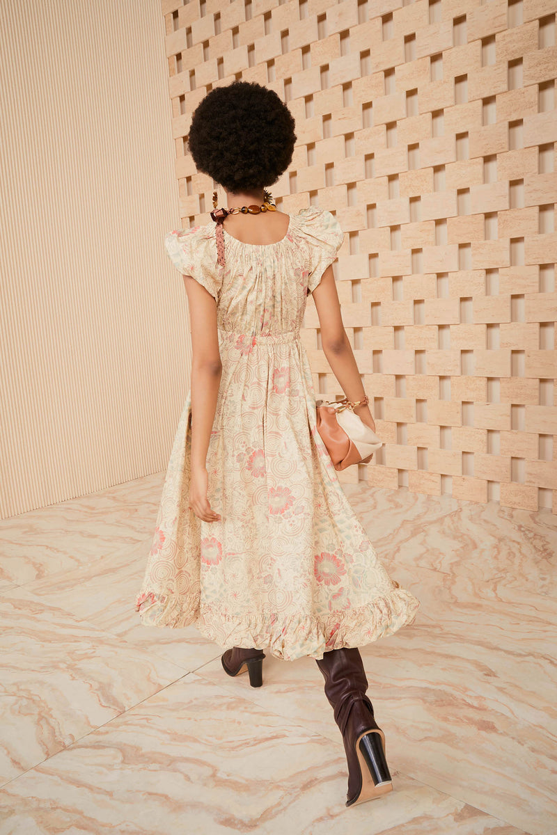 Nanette Cotton Floral Print Dress