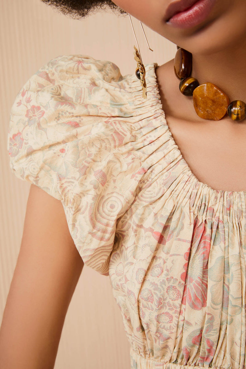 Nanette Cotton Floral Print Dress