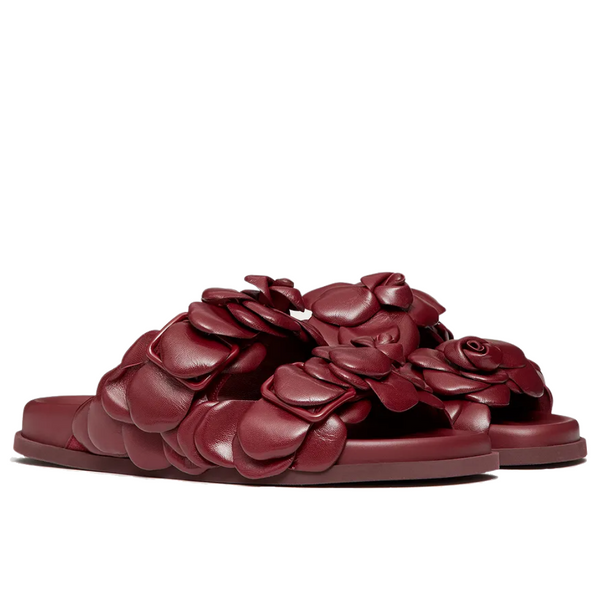 Valentino rose slides sales