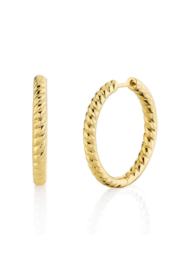 Zoe 18-Karat Gold Hoop Earrings