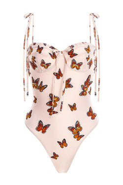 Ebano Butterfly Print One-Piece Swimsuit