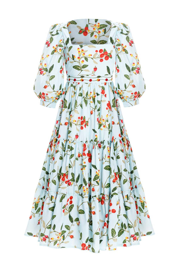 Miel Cotton Poplin Midi Dress