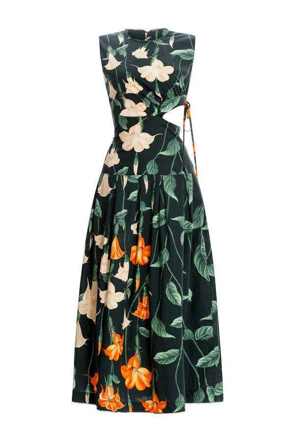 Otono Cotton Poplin Midi Dress