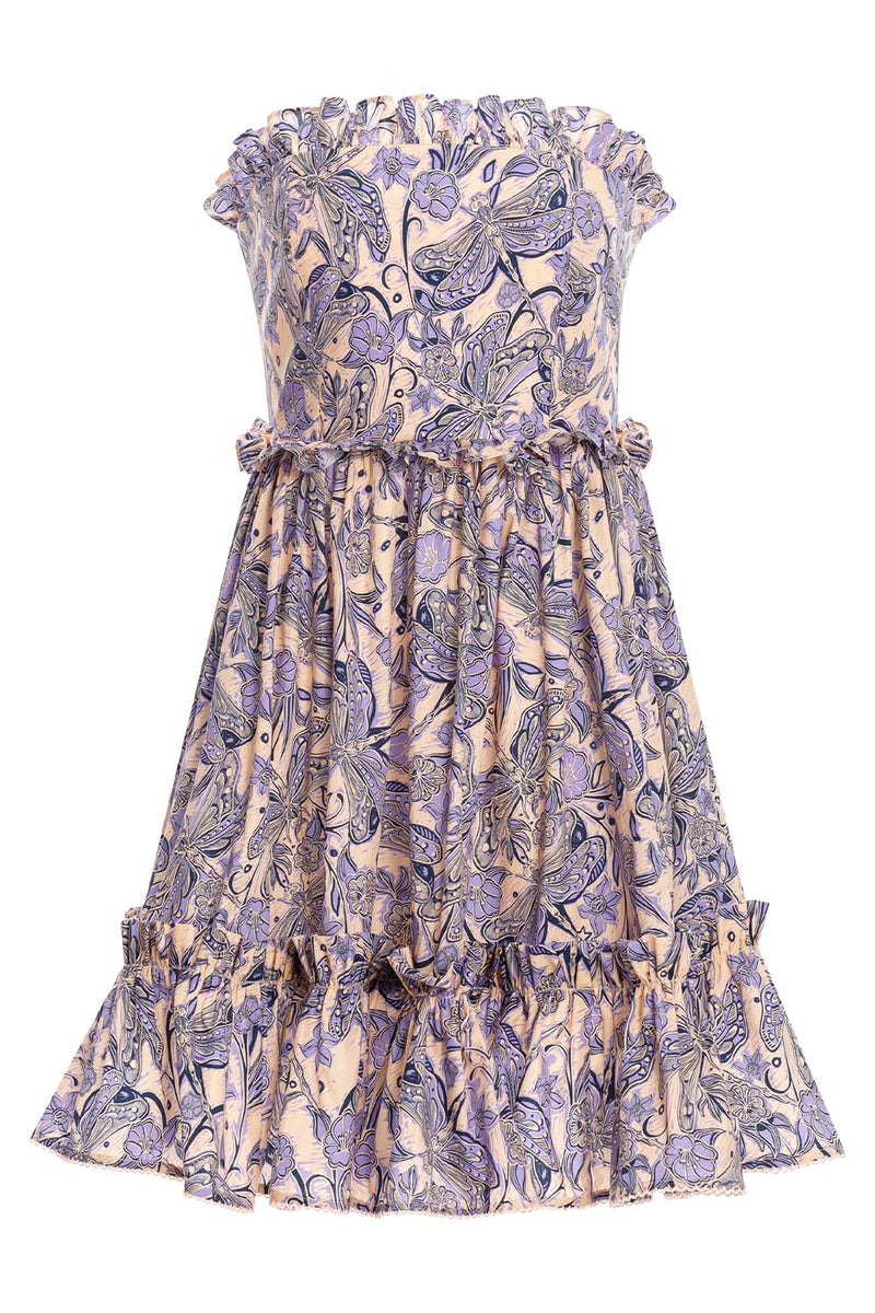 Rosa Strapless Cotton Poplin Mini Dress