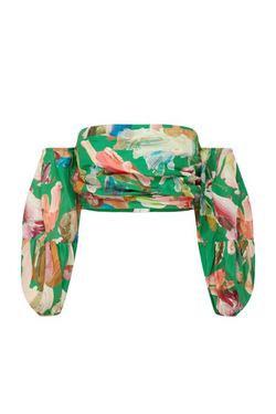 Arlo Silk Cropped Top