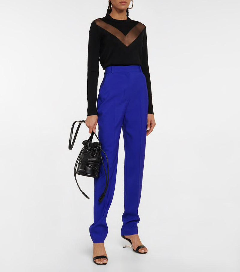 Cobalt blue shop cigarette trousers