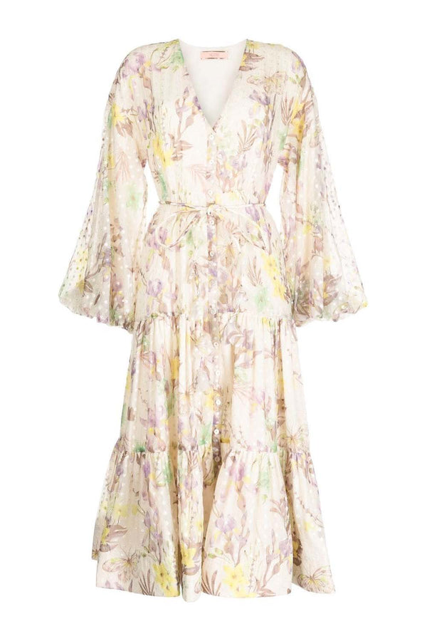 Nicole Floral Emroidered Maxi Dress