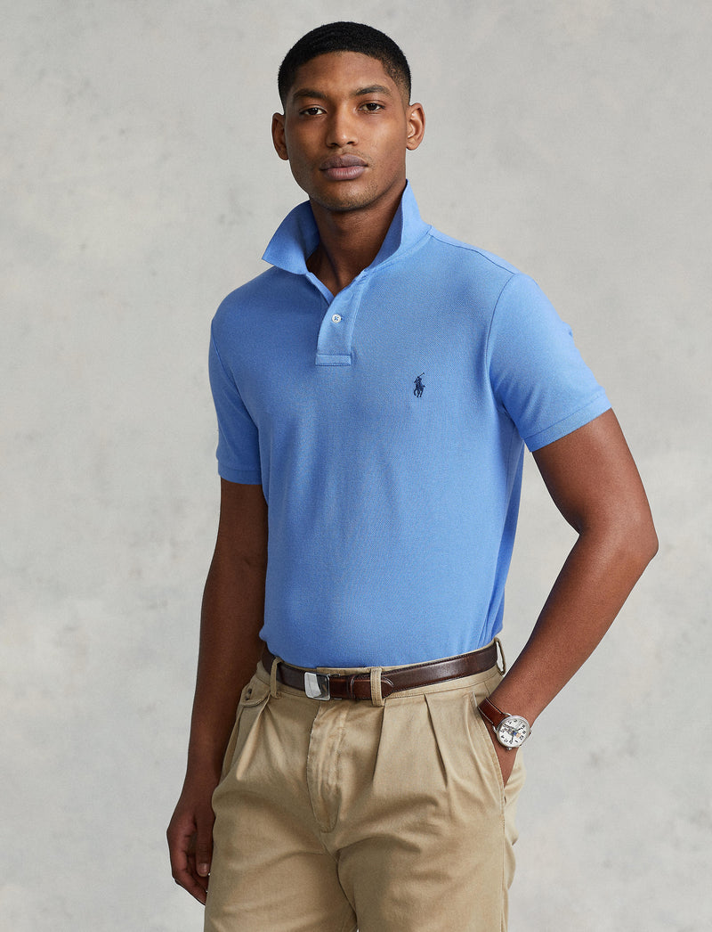 Slim Fit Mesh Polo Shirt