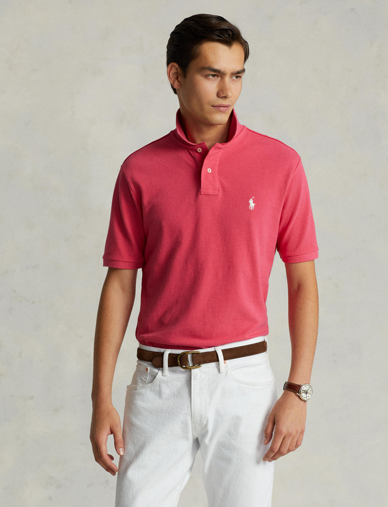 Slim Fit Mesh Polo Shirt