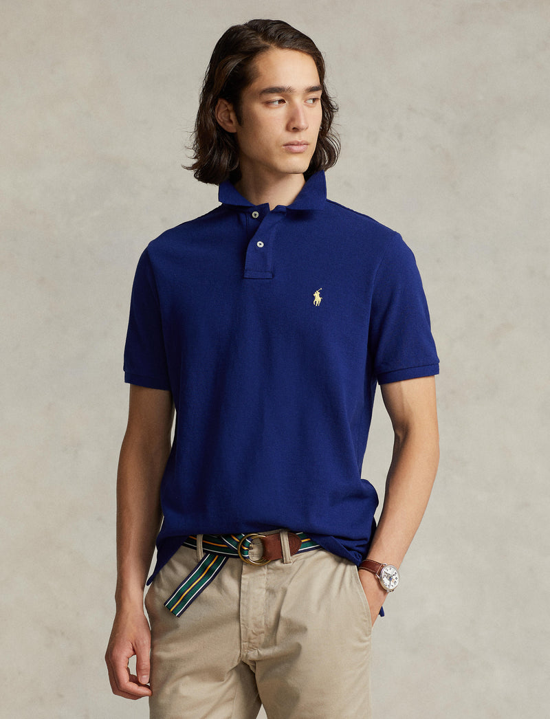 Slim Fit Mesh Polo Shirt