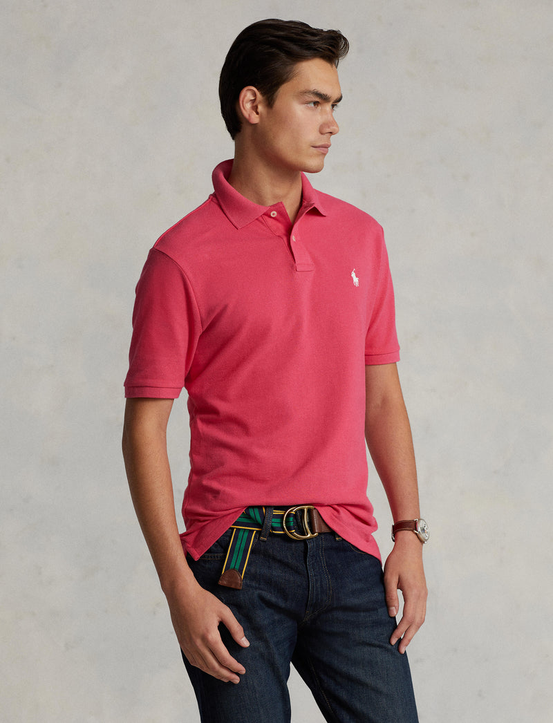 Slim Fit Mesh Polo Shirt