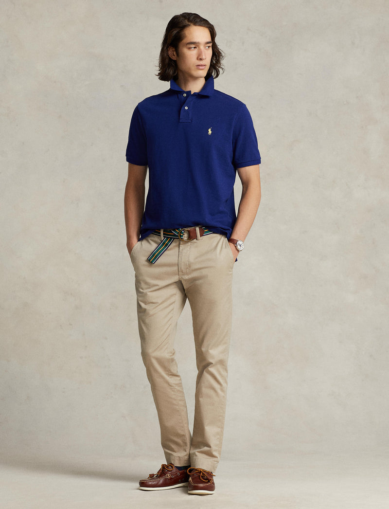 Slim Fit Mesh Polo Shirt