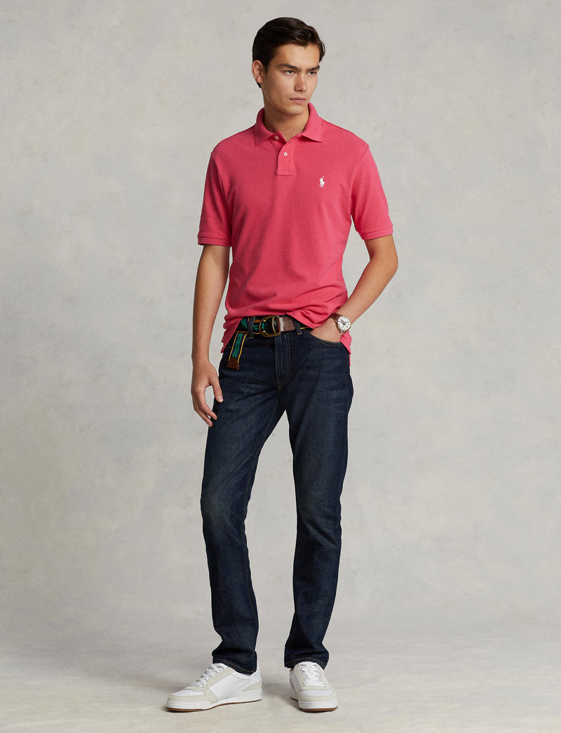 Slim Fit Mesh Polo Shirt