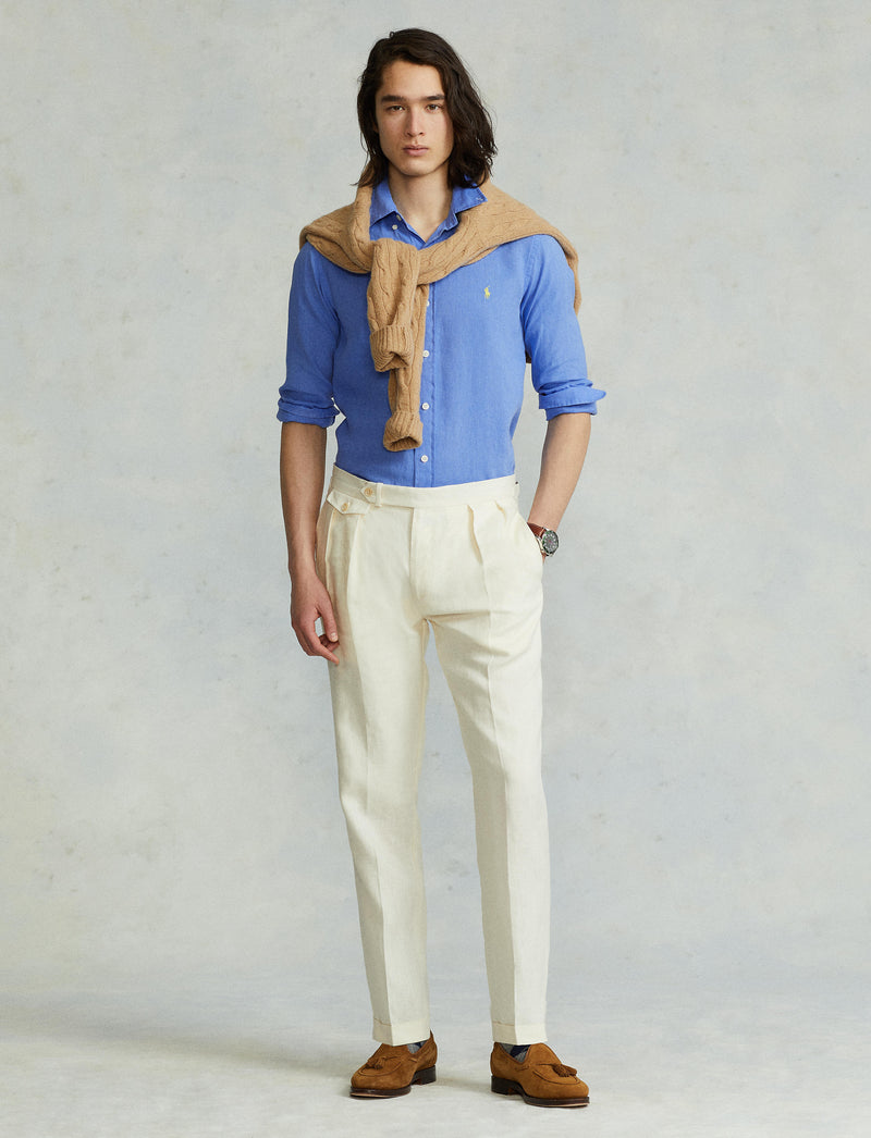 Long Sleeve Custom Fit Linen Shirt