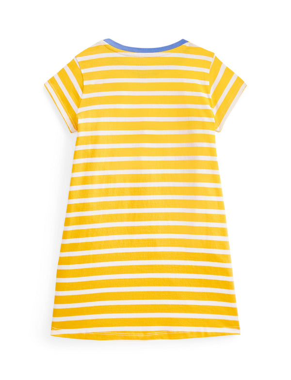 Striped Cotton Jersey Tee Dress