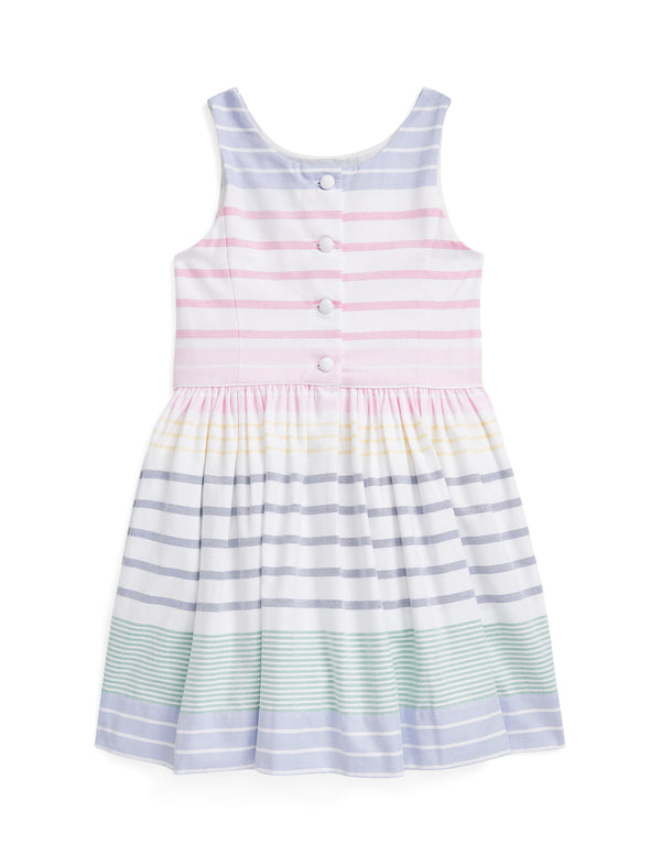 Striped Cotton Oxford Dress