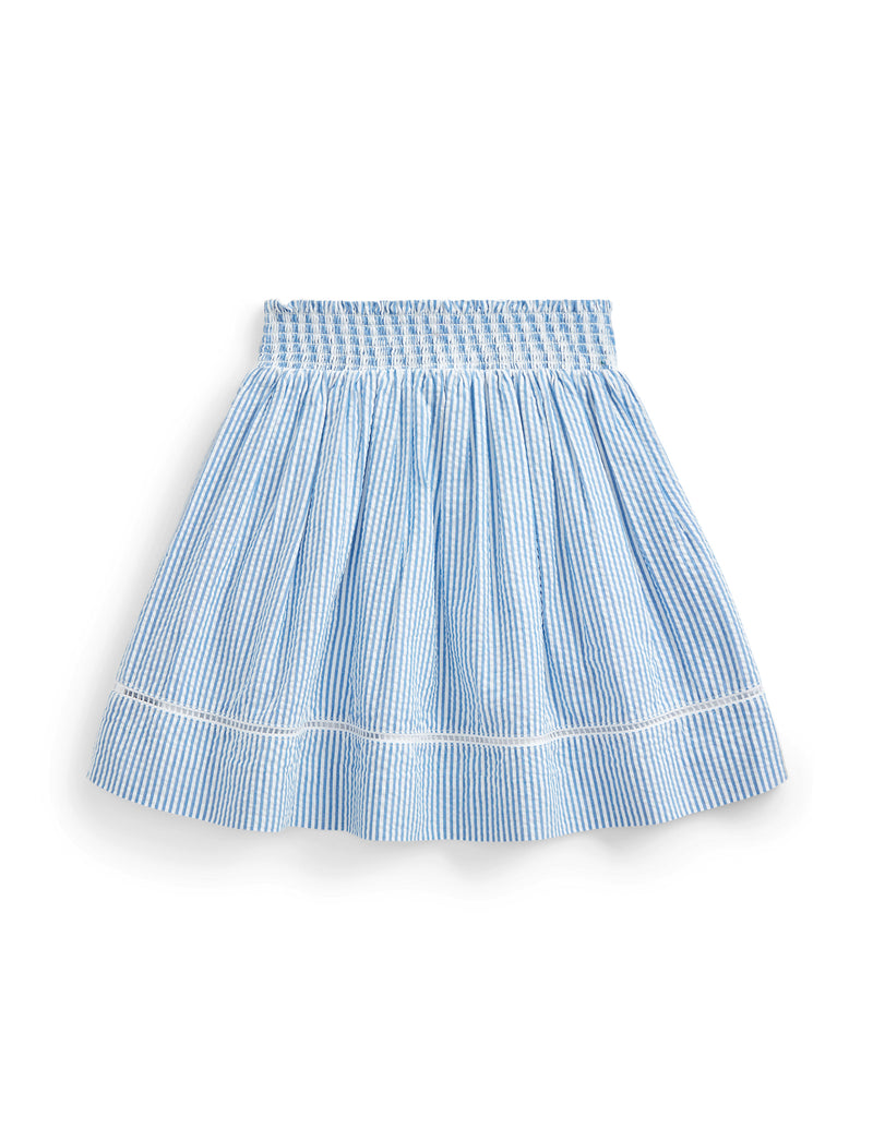 Smock Seersucker Skirt