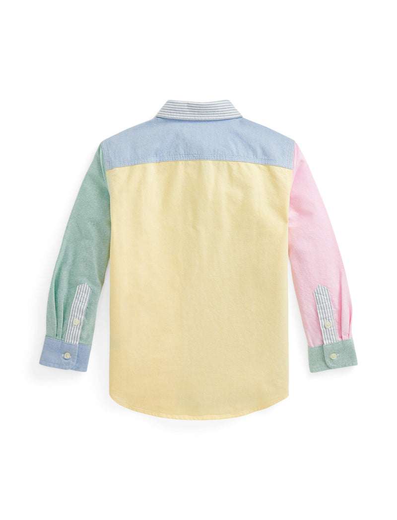 Oxford Cotton Colour Block Shirt