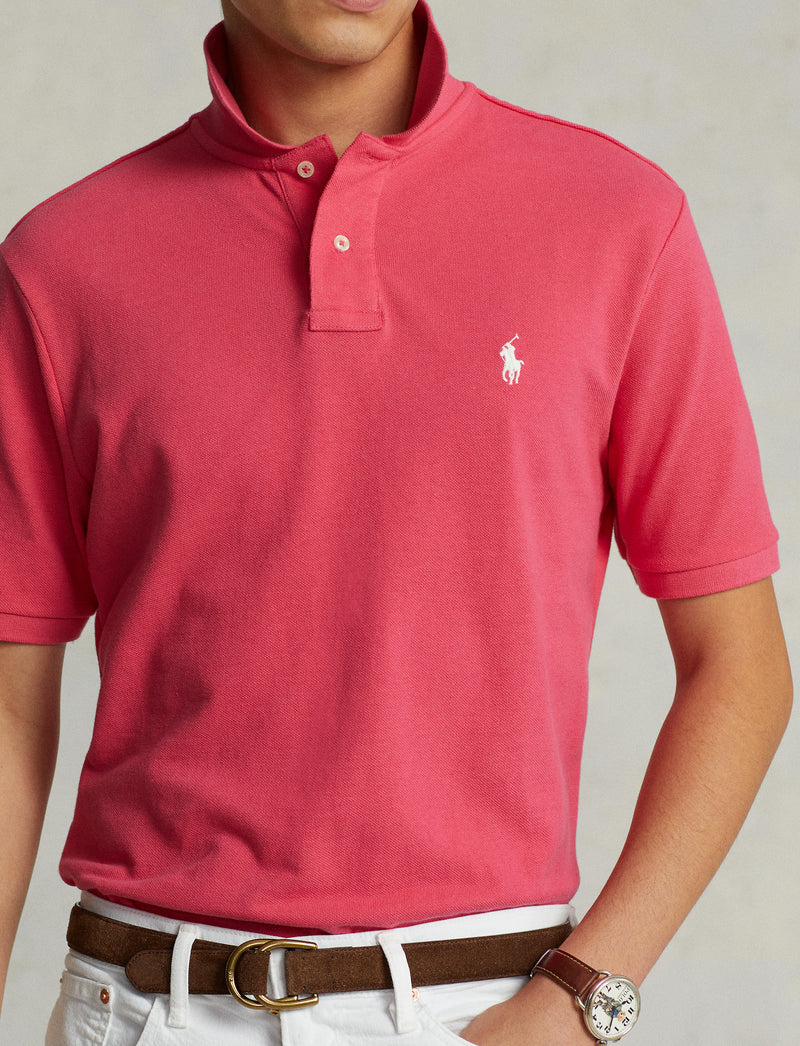 Slim Fit Mesh Polo Shirt