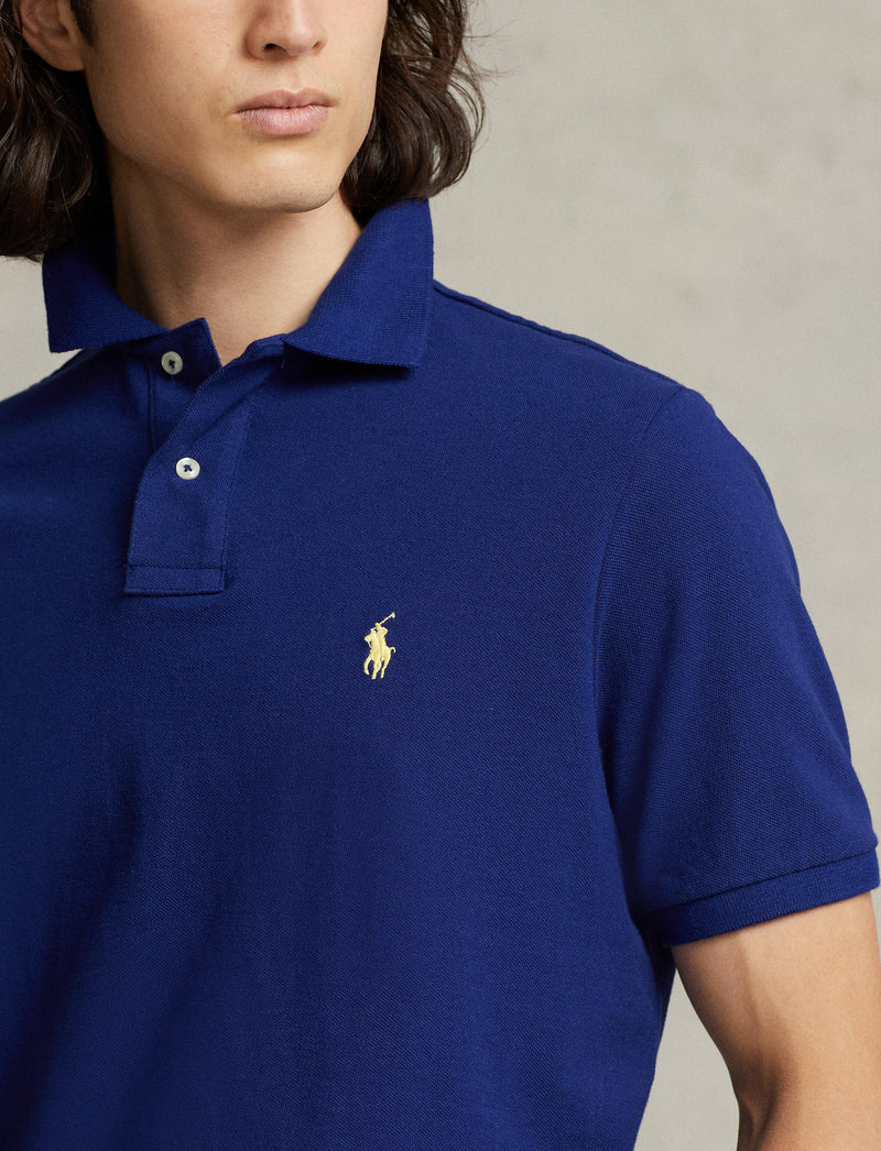 Slim Fit Mesh Polo Shirt