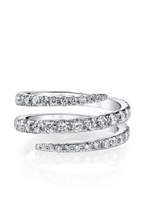 Diamond Pinky Coil Ring